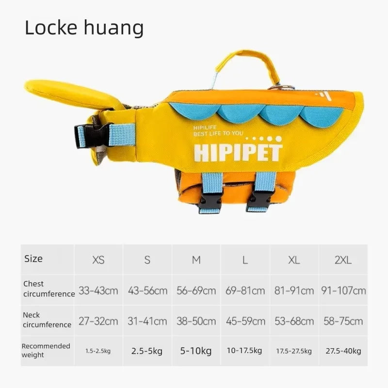 Dog Life Jacket Portable Summer Strong Buoyancy Dog Swimsuit Breathable Dog Coats and Jackets Quick Drying Pet Products