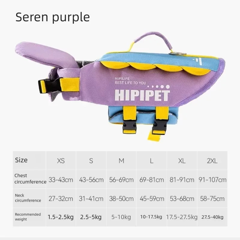 Dog Life Jacket Portable Summer Strong Buoyancy Dog Swimsuit Breathable Dog Coats and Jackets Quick Drying Pet Products