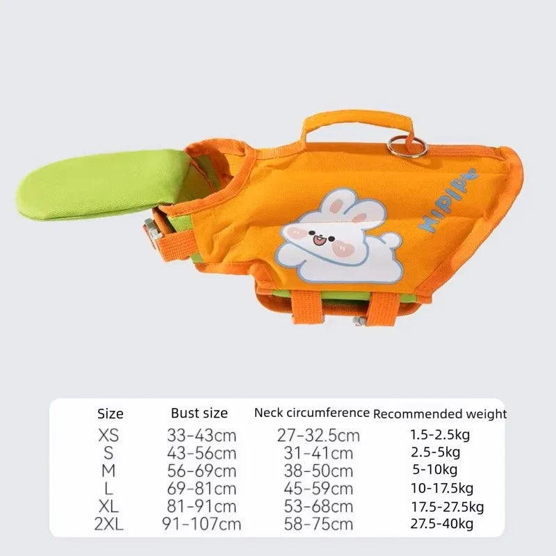Dog Life Jacket Portable Summer Strong Buoyancy Dog Swimsuit Breathable Dog Coats and Jackets Quick Drying Pet Products