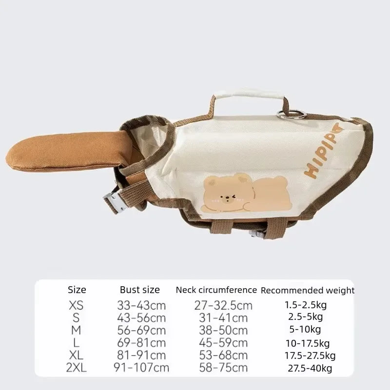 Dog Life Jacket Portable Summer Strong Buoyancy Dog Swimsuit Breathable Dog Coats and Jackets Quick Drying Pet Products